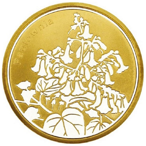 純金メダル－植物－コレクション（桐）