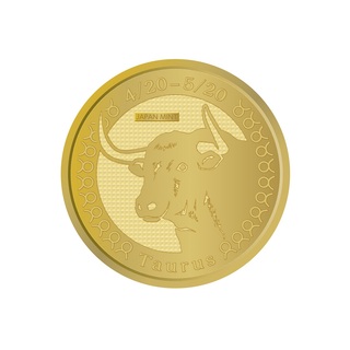 商品詳細 (純金メダル-星座-コレクション（牡牛座）)