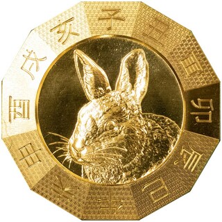 商品詳細 (純金干支十二稜メダル（卯）)