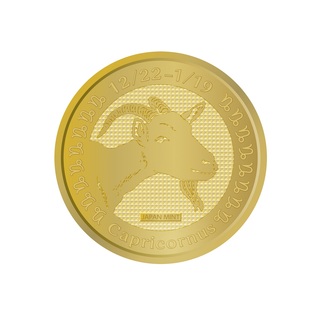 商品詳細 (純金メダル-星座-コレクション（山羊座）)